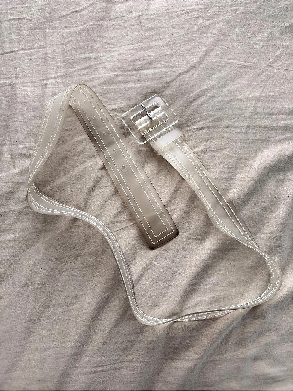 Urban Outfitters Clear Buckle Belt